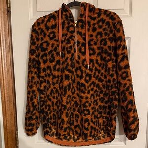 LOFT sherpa quarter zip